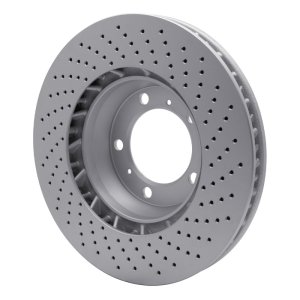 Porsche 911 Brake Rotor (1) - Front - R1 Concepts - GEOSPEC Coated Rotor - Drilled - `99-`23